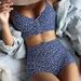 Women's Clothing Split Swimsuit Multi Color Boxer Conservative Printing_ecoleips.com