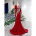 Command The Room In This Stunning Gown Elegant Red Evening Gown – Formal Banquet Dress For Hosts & Performers_ecoleips.com
