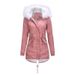 Women's Clothing Thick Mid Length Cotton Coat Large Size_ecoleips.com