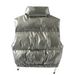 Aria Basics Cross-border ZA European And American Style Women's Clothing INS Fashion Design Metallic Tech Fabric Down_ecoleips.com