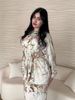 Women's Clothing New Goddess Style Fashion Temperament Lady Silky Comfortable Suit_ecoleips.com