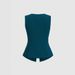 Women's Sleeveless round Neck Vest Elegant Fit Solid Color New Style Clothing_ecoleips.com