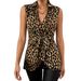 Leopard Print Tank Slimming Plus Size, Summer Sleeveless New Style, Stylish Top, Can Be Worn Inner Or As An Outer Layer_ecoleips.com