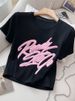 Women's Clothing Sports Casual Suits Slim Fashion Hot Pattern Short Sleeved T Shirt Wide Leg Pants Two Piece Suit_ecoleips.com