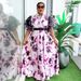 Plus Size Floral Print Maxi Dress With Puff Sleeves – Stylish & Comfortable Women’s Summer Dress_ecoleips.com