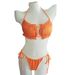Women's Sexy Pleated Hollow Out Bikini Swimwear European American Style For Summer Beachwear_ecoleips.com