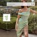 Women's Clothing New One Piece Swimsuit Green One Shoulder Elegant Retro Swimsuit Suit For Women_ecoleips.com