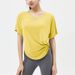 Spring/Summer New Sports Top Women's Loose Short Sleeve T-shirt Thin Yoga Wear Breathable Running Fitness Cover_ecoleips.com
