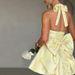 Women's Clothing Sexy Slim Fit Halter Neck Bow Dress Jacquard Style Women's Clothing For Formal & Casual For Women_ecoleips.com