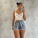 Women's Clothing Street Fashion Pearl Rhinestone Casual Shorts Design New Denim Shorts_ecoleips.com