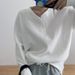 Waffle Long Sleeve T-Shirt Women, Spring And Autumn Thin Style, Loose Fit, Suitable For Best Friends,_ecoleips.com