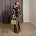 Women's Casual plus Size Pant Set Summer Wide Leg Trousers with Printed Drawstring Top European American Style Clothing_ecoleips.com
