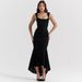 European And American Style Cross-Border 2025 Summer Hot-Selling New Sexy Fashion Off-Shoulder Tube Top Mermaid Bodycon_ecoleips.com