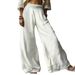 Women's Linen-Blend Wide Leg Pants – Vintage-Inspired Relaxed Fit Palazzo Trousers In Solid Colors (S-XXL, 6 Shades)_ecoleips.com