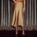 Women's A-Line Skirt Solid Color Satin Fabric European American Style Hip Spring Summer New Fashion Ladies Skirt_ecoleips.com