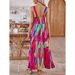 New European And American 2025 Summer Loose Casual Suspenders Sleeveless Printed Dress For Women_ecoleips.com