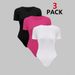 Women's Clothing 3 Piece One Piece Short Sleeved Top Tight Fitting Foggy Outerwear Body Shaping Jumpsuit_ecoleips.com