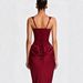 Women's Clothing Women's Elegant Bodycon Long Skirt Style Sleeveless High Waist Tie Up Slim Fit Three Dimensional Pleated Patchwork_ecoleips.com