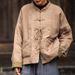 girl 25 Winter Stand Collar Double Breasted Button Thickened Jacket For Women New Chinese Style Handmade Embroidery Lace-up_ecoleips.com