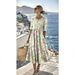 Women's Flowy Short Sleeve Midi Dress With All-Over 3d Print, Round Neck A-Line Casual Summer Dress For Vacation_ecoleips.com