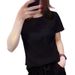 White Short-Sleeved Cotton T-Shirt For Women Perfect For Summer; Versatile And Stylish, Ideal For Instagram Posts Or A_ecoleips.com