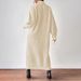 Cashmere-Like Knit Dress – High Neck Long Sleeve Bodycon Sweater Dress For Women (Beige/Black/Wine, S-XL)_ecoleips.com