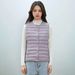 Pinghu Chixin National Standard 90 New Women's Round Neck V-Neck Lightweight Vest Down Jacket_ecoleips.com