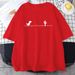 European And American Cross-border Foreign Trade Wholesale Clothing Cute Cartoon Dinosaur Round Neck Plus Size_ecoleips.com