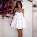Women's Clothing Multi Layered Ruffled Cake Skirt Short Backless Suspender Dress_ecoleips.com