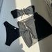 Women's Clothing Sexy Solid Color Top Three Piece Mesh Swimsuit Bikini_ecoleips.com