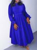 K Women's New Elegant Style Banquet Skirt A-line Skirt Plus Size Dress_ecoleips.com