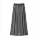 Women's Cargo Pants With Belt - Casual Utility Style Wide Leg Trousers, Multi-Pocket Comfort Fit Pants_ecoleips.com