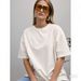 Unique Fashionable 100% Cotton Short Sleeve T-Shirt European And American Style Retro Oversized Versatile Top Trendy_ecoleips.com