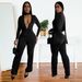 Women’s Clothing Fashion Sexy V Neck Long Sleeved Hot Diamond Arm Jumpsuit New_ecoleips.com