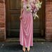 Elegant Women's Sleeveless Round Neck Dress Solid Color Backless Full Skirt Wholesale New Style F_ecoleips.com