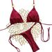 2026 European American Style Solid Color 3PC Swimsuit Halter Neck Bikini Set High-End Beachwear Sexy Vacation Polyester Nylon_ecoleips.com
