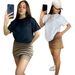 Women's Summer Short-Sleeved Shorts Set J2859 European And American Cross-Over Style Ready Stock Embroidered And Printed_ecoleips.com