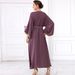 New Spinach Root Color Hand Sewn Diamond Women's Wear New Sleeve Dress_ecoleips.com