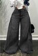 2025 New Spring Retro European And American Style Wide Leg Jeans Stitching Floor Length Flared Pants Tassels_ecoleips.com