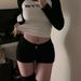 American Style Spicy Girl Low Waist Jeans Women Elastic Tight Black Denim Super Short Spring Autumn New Hip Wrap Hot_ecoleips.com