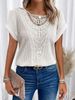 2026 European And American Spring Summer New Independent Station Lace Patchwork Short Sleeve T-Shirt In Stock_ecoleips.com