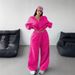 Women's Casual Knit Sweatshirt & Pants Two-Piece Set Loose Fit Long Sleeve Autumn Winter Outfit_ecoleips.com
