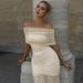 Women's European American Style Off-Shoulder Dress Pleated Mesh Patchwork See Through Spring Summer Sexy Clothing_ecoleips.com