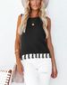 Aria Basics Aria Basics 2026 Summer Cross-Border New European And American Women's Round Neck Fashion Handmade Tassel Hollow Vest Knitted_ecoleips.com