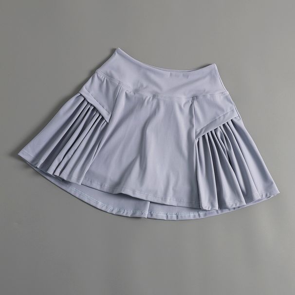 Women's Clothing High Waist Pleated Tennis Skirt For Women Nude Two Piece Quick Drying Running Shorts Anti Exposure Yoga Fitness Skirt Pants_ecoleips.com