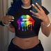 Women's Clothing New Products Cross Border Navel T Shirt Printed Short Sleeves_ecoleips.com