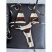 Women's Color Block Swimsuit 2026 European American Style Sexy Three Piece Bikini Vacation Beach Hot Spring Cross Border Swimwear_ecoleips.com