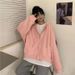 Women's Zip-Up Hoodie – Lightweight & Fleece-Lined Pullover With Adjustable Hood, Relaxed Fit (S-2XL)_ecoleips.com