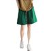 Women's Clothing Pure Cotton Six Color Shorts Large Size Loose Summer Retro Solid Color Wide Leg Overalls Elastic Versatile Shorts_ecoleips.com