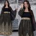 4067 Middle East Cross-Border Dubai Fashion New Arabian Robe European And American Foreign Trade Patterned Gold-Embossed_ecoleips.com